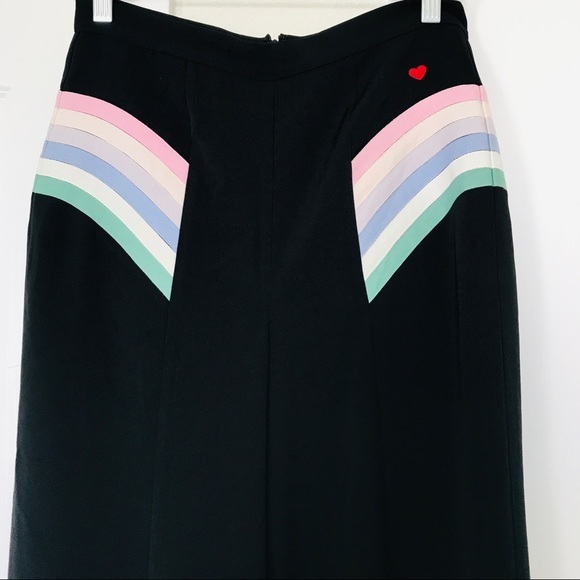 Dear Drew Art Deco Wide Leg Y2K Pants size 2 - Picture 5 of 9